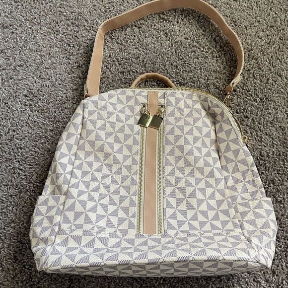 Geometric Patterned Backpack and Wallet Set - Picture 3 of 4